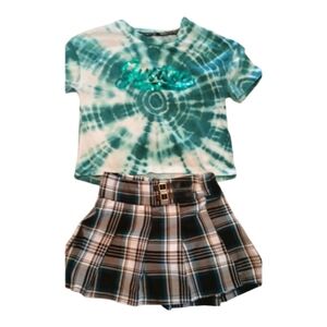 3/$10 2pc Justice Pleated Skirt Set - 7/8